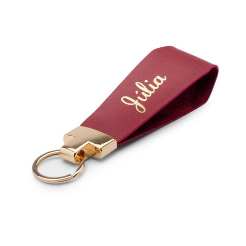 Chaveiro Personalizado Couro Sintético com Nome Luxo
