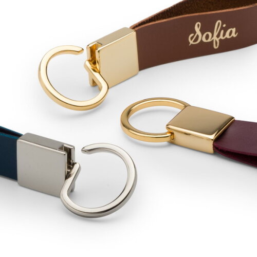 Chaveiro Personalizado com Nome ou Logo em Couro