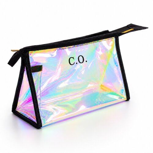 Necessaire Shine Cristal Personalizada | Nomes-Logo-Inicial | Holográfica