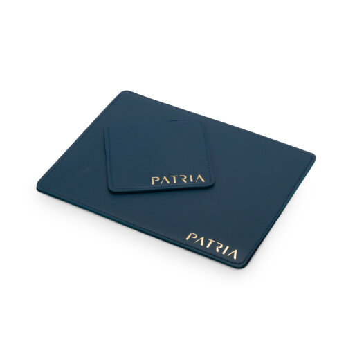 Kit Elegance Office Quadrado em Couro Sintético Personalizado | 