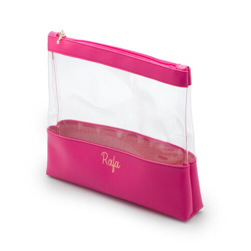 Necessaire Organizadora Cristal Max em Couro Sintético Personali