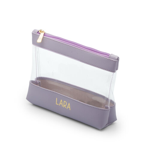 Necessaire Organizadora Cristal Essencial em Couro Sintético Per