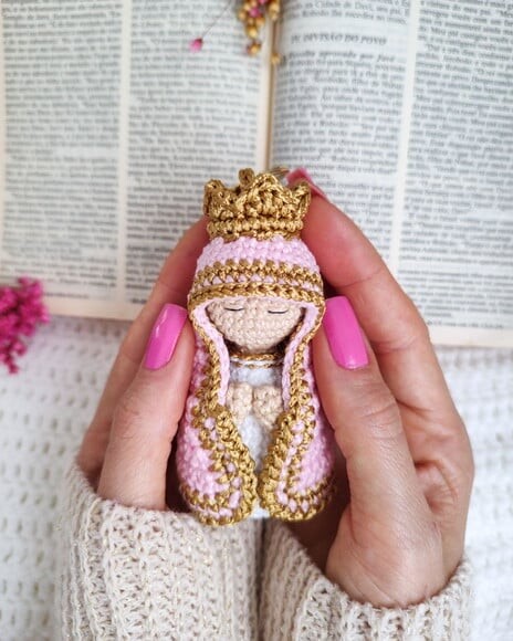 Chaveiro Nossa Senhora Aparecida Rosa