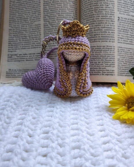 Chaveiro Nossa Senhora Lilás