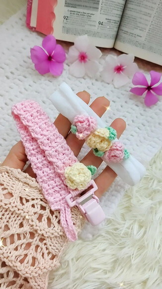 Kit Faixa e Prendedor de Chupeta