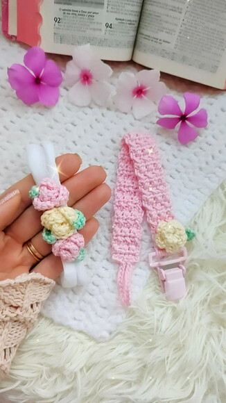Kit Faixa e Prendedor de Chupeta