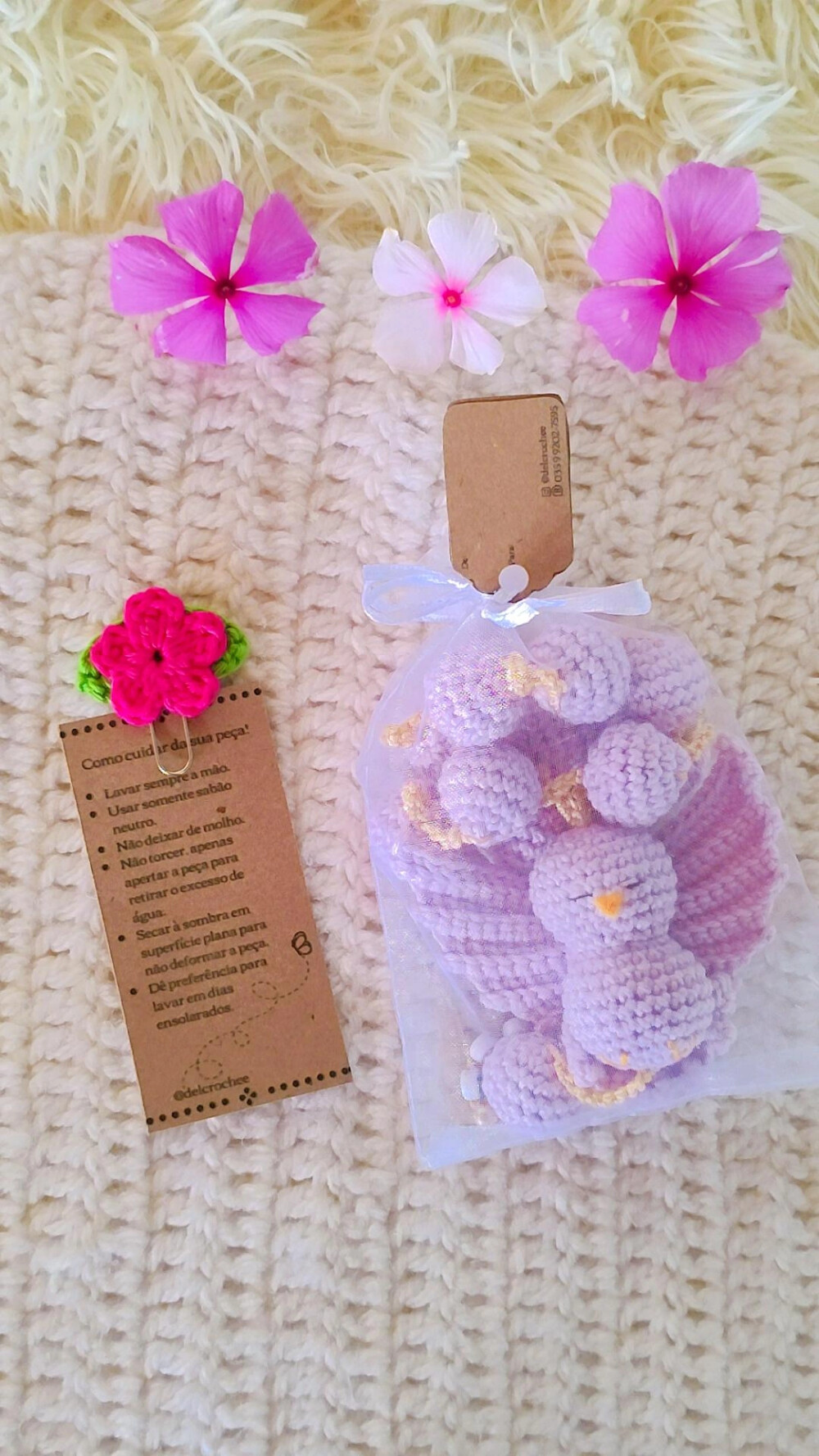 Terço em Amigurumi Divino Espírito Santo