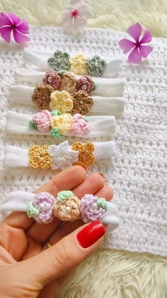 Kit Faixas para Récem Nascido 5 Unidades