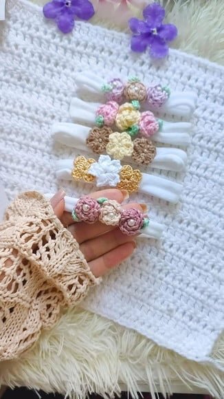 Kit Faixas para Récem Nascido 5 Unidades