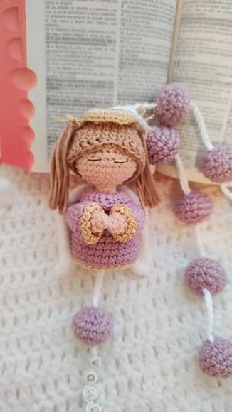 Terço em Amigurumi Anjo da Guarda