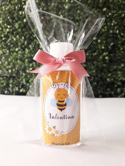 Álcool em Gel / Abelhinha Lembrancinha Bebê