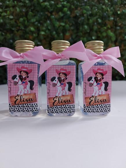 álcool em gel 40ml tampa rosca/ Lembrança nascimento fazendi