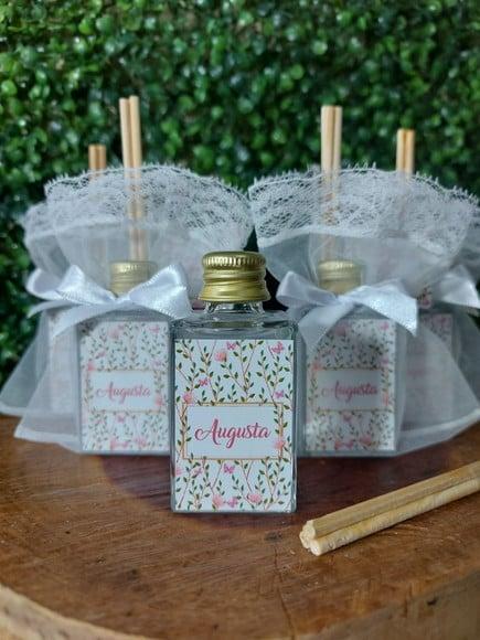 Aromatizador 30ml / Lembrancinha de Nascimento Jardim