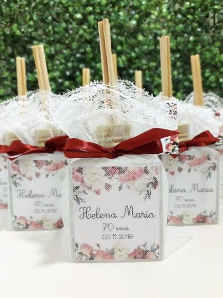Aromatizador 50ml . Lembrança de Casamento