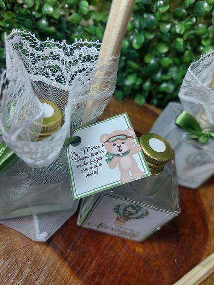 Aromatizador 50ml Lembrancinha de Nascimento Urso Baloeiro