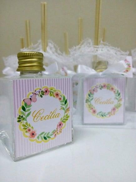 Aromatizador de Varetas 50ml / Lembrança Chá de Bebê