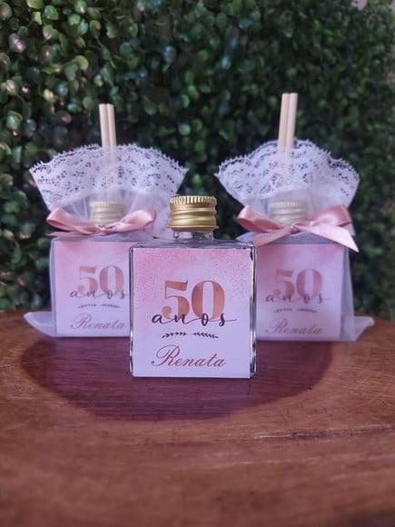 Aromatizador Lembrancinha de Aniversário 50 Anos - 50ml
