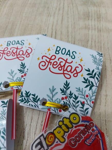 Kit 15 Pirulitos - Lembrancinha Personalizada Natal