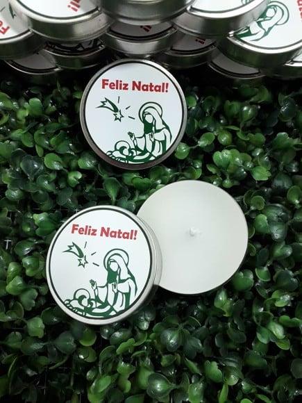 Latinha com Vela Aromatizada / Natal