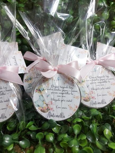 Latinha com Vela Aromatizada, Lembrança de Nascimento.