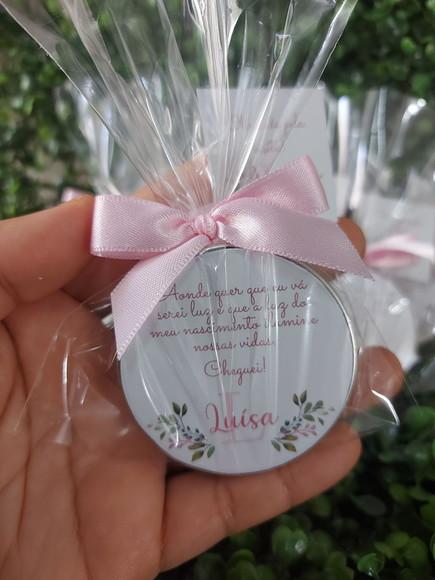 Latinha com Vela Aromatizada, Lembrança de Nascimento