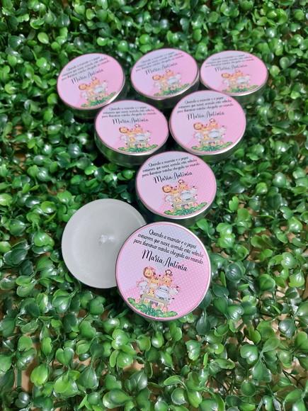 Latinha com Vela Aromatizada, Lembrancinha, Safari Baby