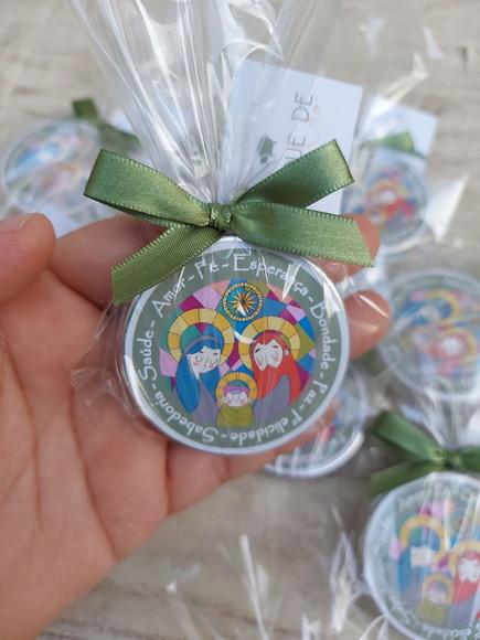Lembrança de Natal / Sagrada Família / Vela Perfumada