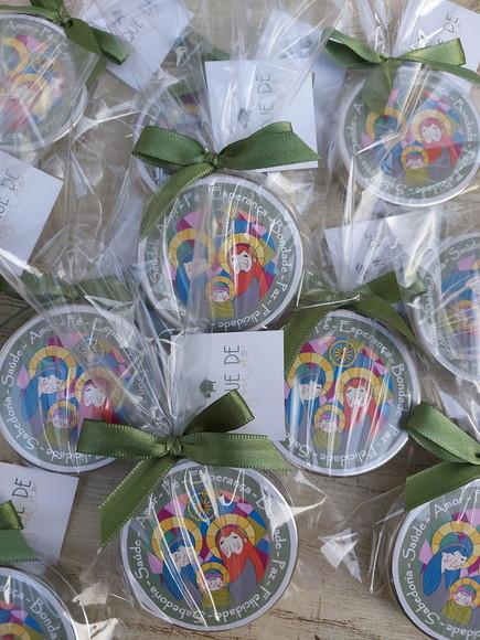 Lembrança de Natal / Sagrada Família / Vela Perfumada