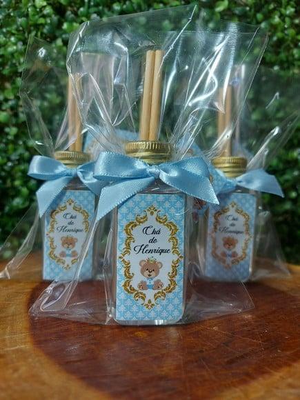 Lembrancinha 40 ml Frasco Pet - Urso Principe Azul