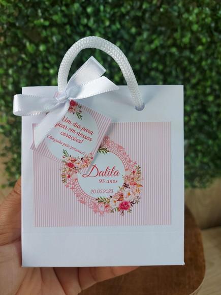 Lembrancinha 40ml Frasco Pet+sacolinha- Aniversário 93 Anos