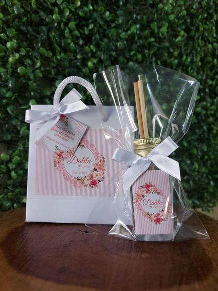 Lembrancinha 40ml Frasco Pet+sacolinha- Aniversário 93 Anos