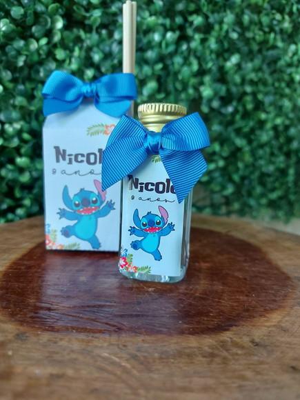Lembrancinha 40ml Frasco Pet + Caixinha- Stitch