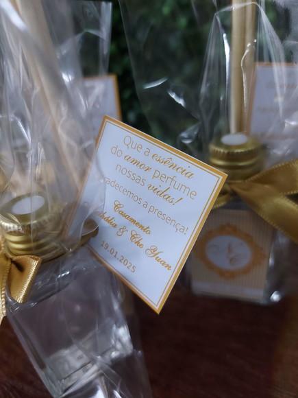 Lembrancinha Aromatizador 30ml / Bodas Dr Ouro