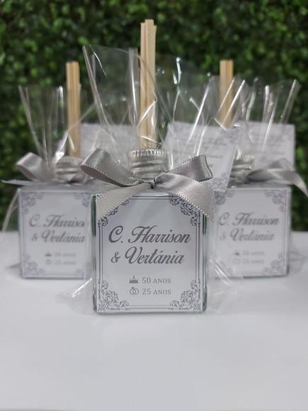 Lembrancinha Aromatizador 50ml / Bodas de Prata