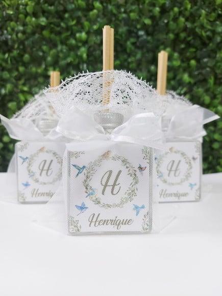 Lembrancinha Aromatizador 50ml / Passarinhos Menino