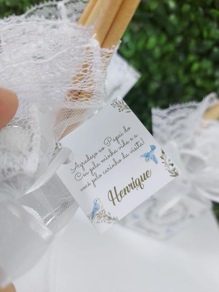 Lembrancinha Aromatizador 50ml / Passarinhos Menino