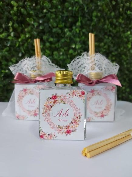 Lembrancinha de Aniversário 90 Anos - Aromatizador 50 Ml.