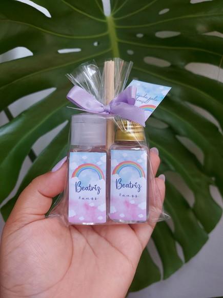 Lembrancinha de Aniversário. Álcool em Gel+aromatizador 40ml