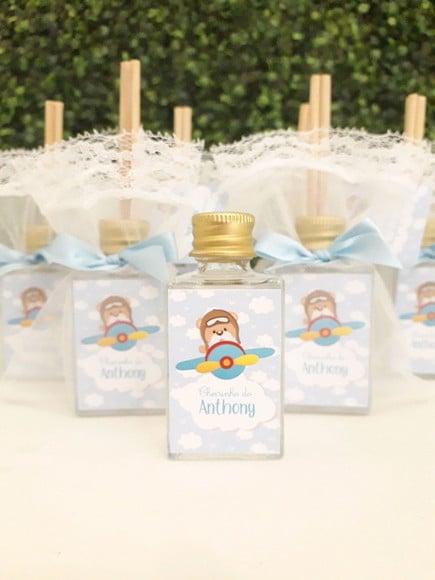 Lembrancinha para chá de bebê - urso aviador
