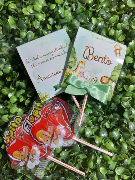 Lembrancinha Pirulito Coração Personalizado