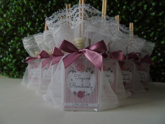 Mini Aromatizador Frasco de Vidro / Casamento 30 ml