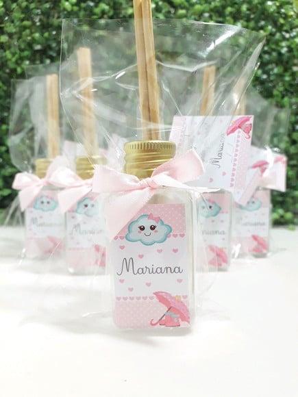 Montado -lembrancinha 40 ml Frasco Pet - Chuva de Amor
