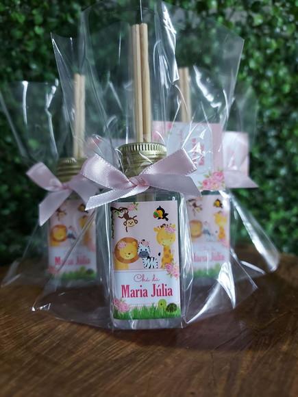 Montado -lembrancinha 40 ml Frasco Pet - Safari Baby Menina