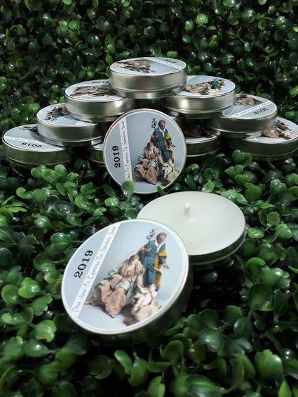 Natal - Latinha com Vela Perfumada - Lembrança
