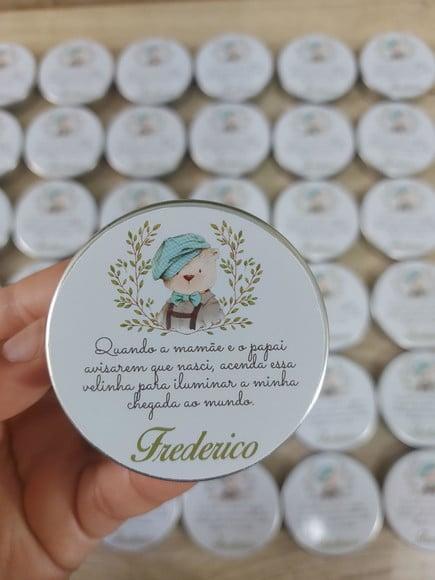 Vela Perfumada na Latinha / Lembrancinha Ursinho