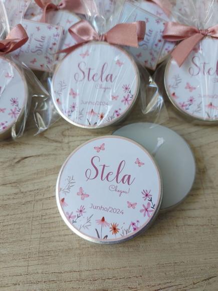 Vela Perfumada na Latinha. Lembrancinha para Maternidade