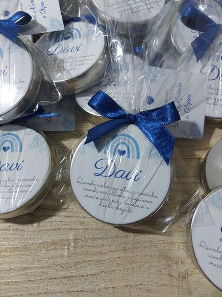 Vela Perfumada na Latinha/arco-íris Boho Menino