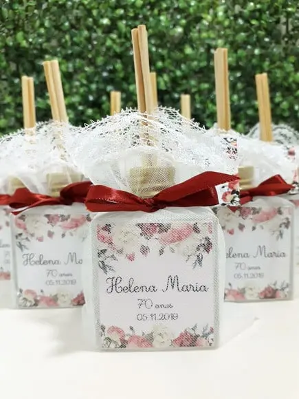 Aromatizador 50ml . Lembrança de Casamento