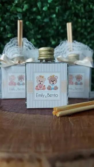 Aromatizador 50ml Lembrança Urso Gêmeos