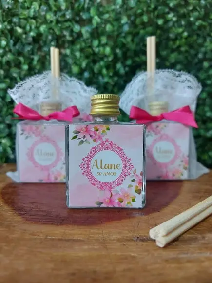Aromatizador 50ml Lembrancinha Aniversário 50 Anos